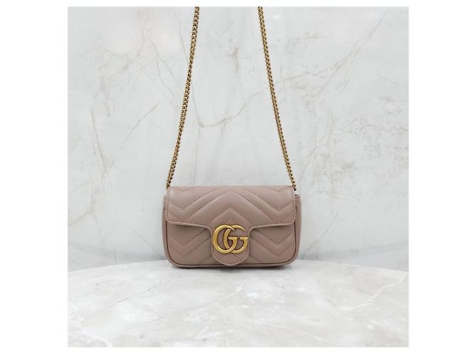 Gucci Borsa a catena GG Marmont Super Mini - vista 10