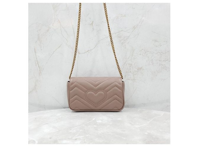 Gucci Borsa a catena GG Marmont Super Mini - vista 12