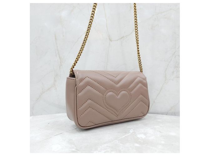 Gucci Borsa a catena GG Marmont Super Mini - vista 14