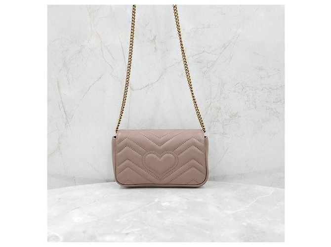 Gucci Borsa a catena GG Marmont Super Mini - vista 3