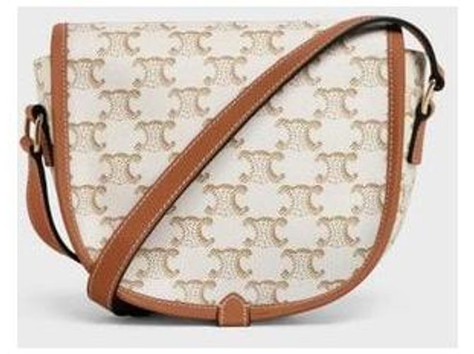 Céline Borsa Polka Medium in tela Triomphe - vista 11
