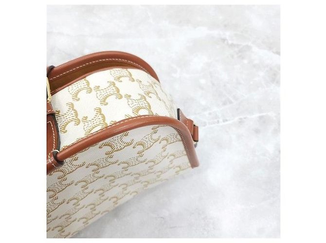 Céline Borsa Polka Medium in tela Triomphe - vista 7