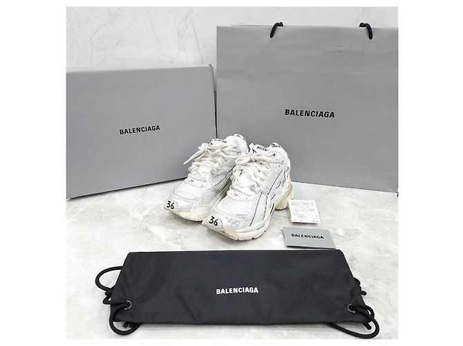 Balenciaga Weiße Runner Sneaker - Ansicht 6