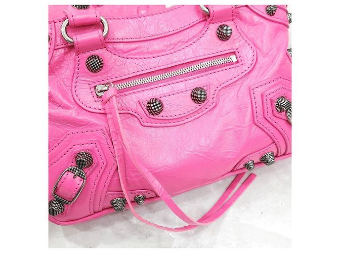 Balenciaga Borsa a tracolla piccola Neo Lurcagol Rosa - vista 14