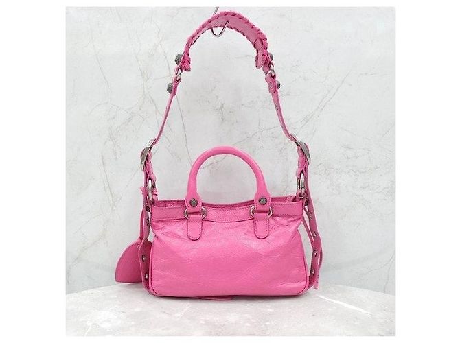 Balenciaga Borsa a tracolla piccola Neo Lurcagol Rosa - vista 3