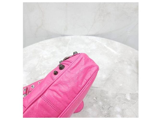 Balenciaga Borsa a tracolla piccola Neo Lurcagol Rosa - vista 7