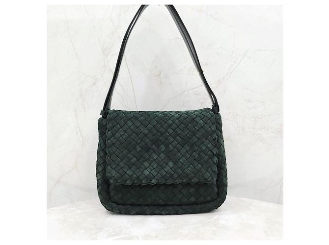 Bottega Veneta Borsa a tracolla Intrecciato Green - vista 10