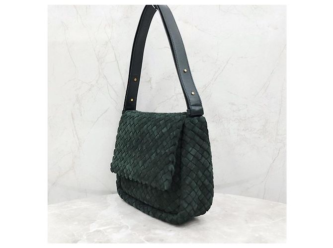 Bottega Veneta Borsa a tracolla Intrecciato Green - vista 11