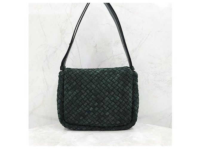 Bottega Veneta Borsa a tracolla Intrecciato Green - vista 3