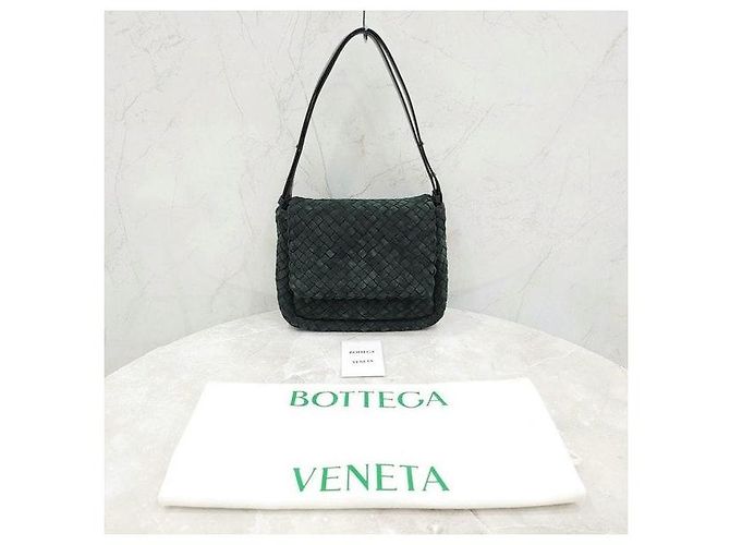 Bottega Veneta Borsa a tracolla Intrecciato Green - vista 9