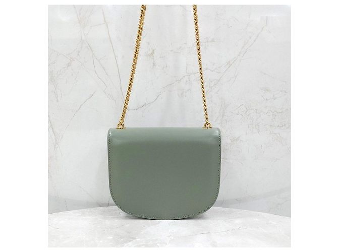 Céline Borsa a tracolla con catena Clea Versace Khaki - vista 11