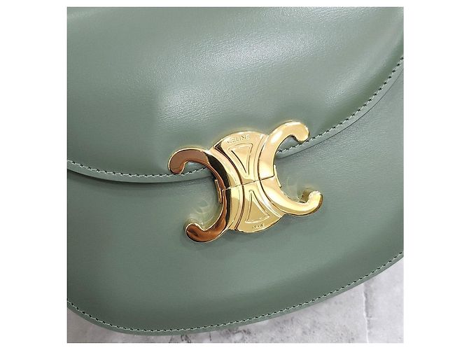 Céline Borsa a tracolla con catena Clea Versace Khaki - vista 13