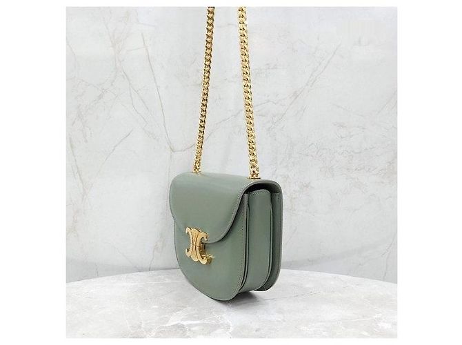 Céline Borsa a tracolla con catena Clea Versace Khaki - vista 2