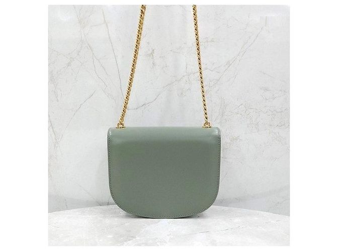 Céline Borsa a tracolla con catena Clea Versace Khaki - vista 3