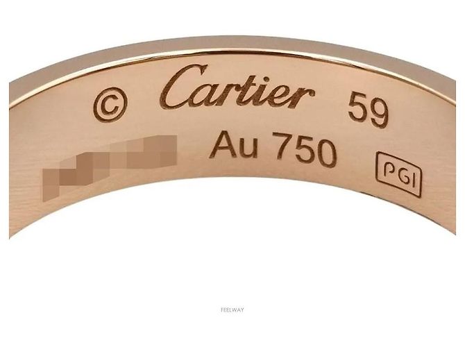 Anello Cartier Love Oro Rosa - vista 2