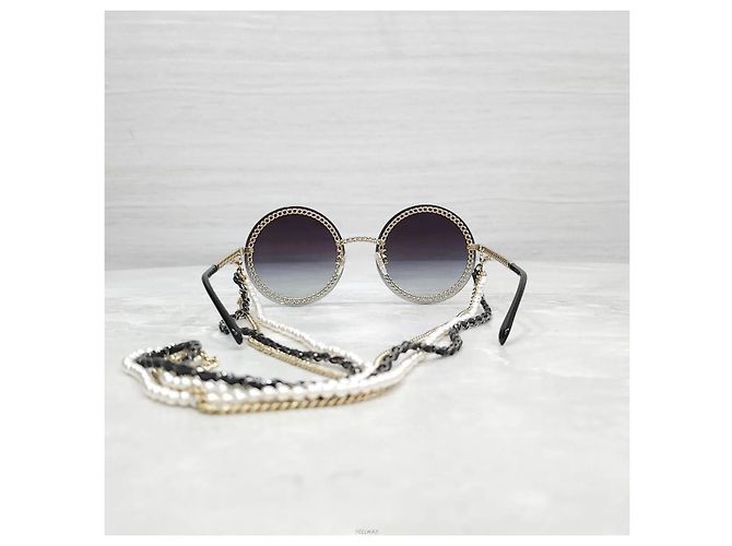 Chanel Gafas de sol con cadena de perlas - vista 2
