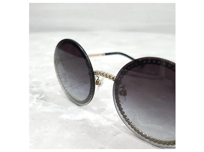 Chanel Gafas de sol con cadena de perlas - vista 4