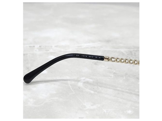 Chanel Gafas de sol con cadena de perlas - vista 9