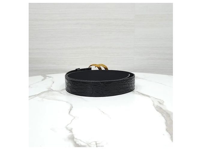 Gucci Cintura Marmont Crocodile Cayman - vista 2