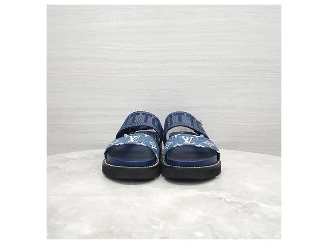 Louis Vuitton Sandali Paseo Flat Comfort Denim - vista 2