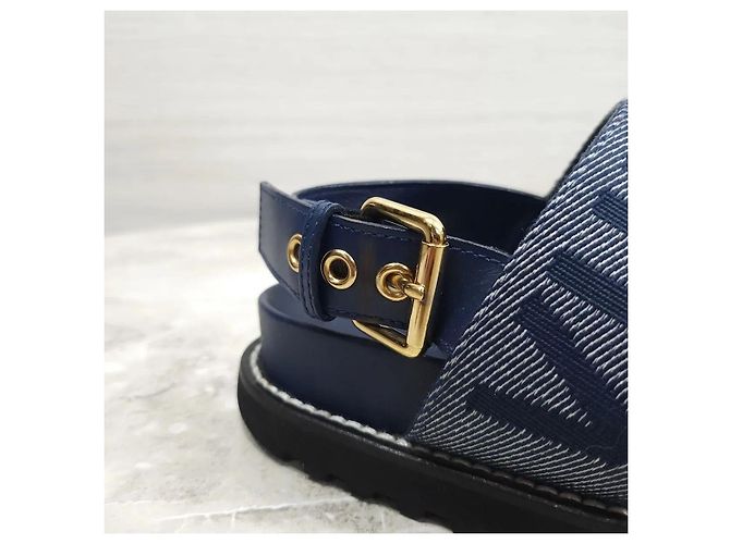 Louis Vuitton Sandali Paseo Flat Comfort Denim - vista 6