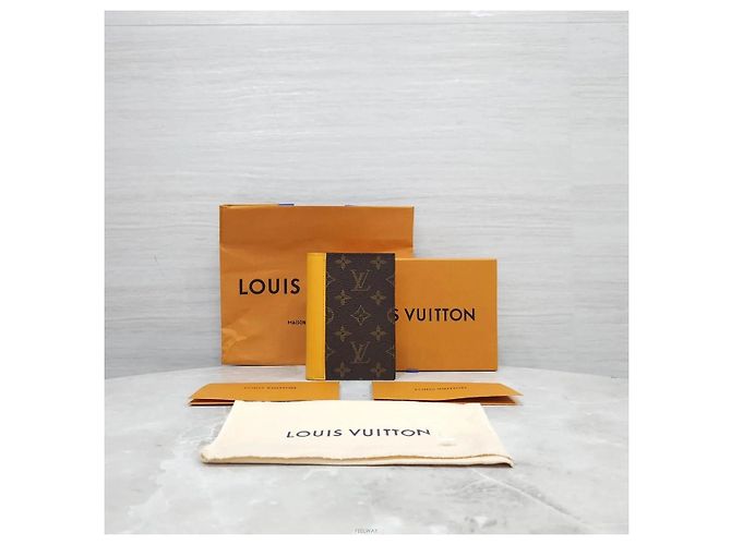 Louis Vuitton Custodia passaporto Monogram Macassar - vista 6