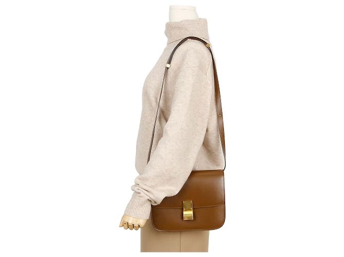 Céline Bolso de Hombro Medium Classic Box Camel - vista 12