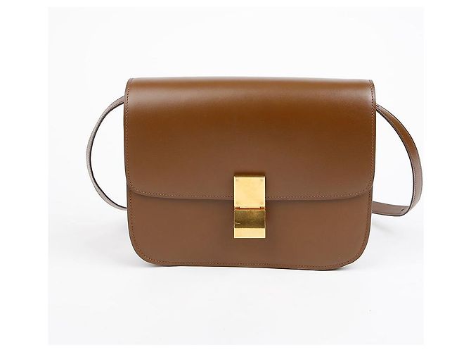 Céline Bolso de Hombro Medium Classic Box Camel - vista 2
