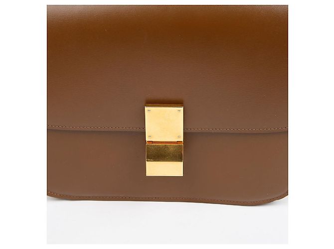 Céline Bolso de Hombro Medium Classic Box Camel - vista 3