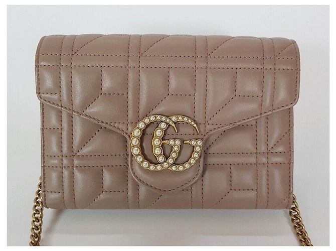 Gucci Borsa a tracolla con catena Marmont Matelassé WOC - vista 2