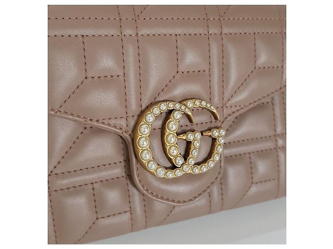 Gucci Borsa a tracolla con catena Marmont Matelassé WOC - vista 3