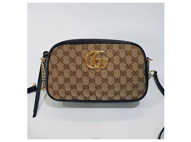 Gucci Borsa camera Marmont in tela - vista 2