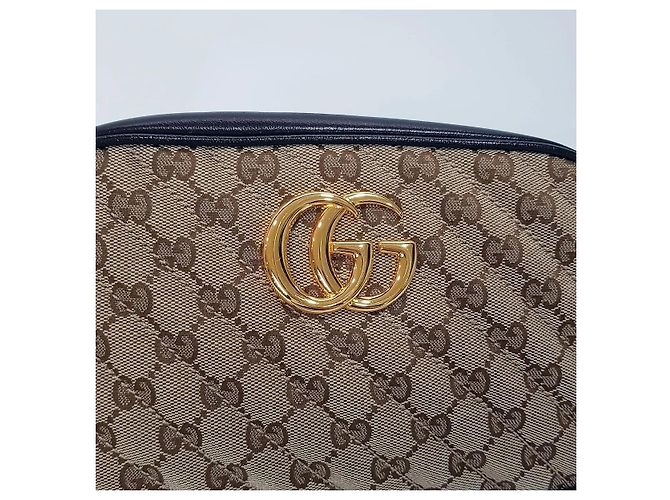 Gucci Borsa camera Marmont in tela - vista 3