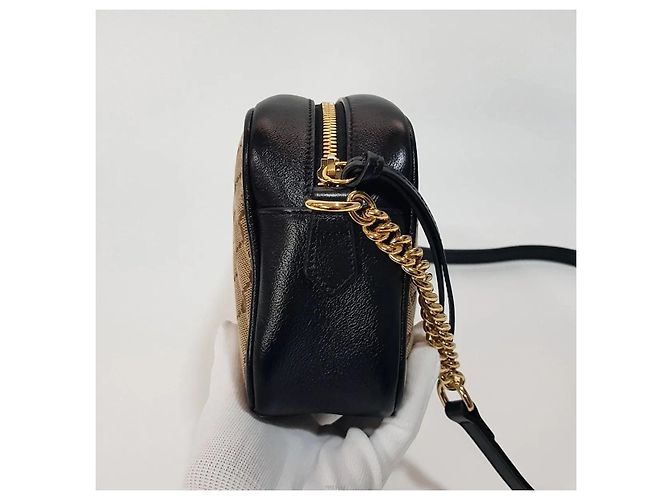Gucci Borsa camera Marmont in tela - vista 4