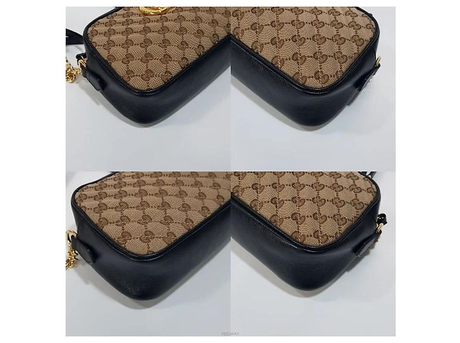 Gucci Borsa camera Marmont in tela - vista 8
