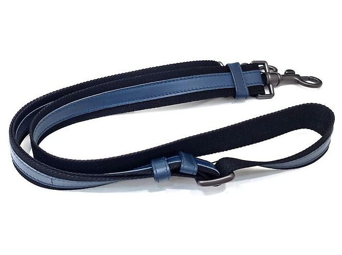 Borsa a tracolla Bottega Veneta in mesh blu navy - vista 7