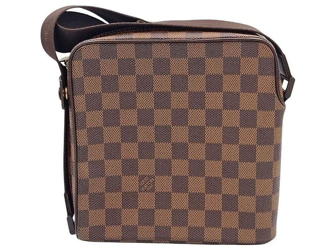 Borsa Louis Vuitton Damier Olav PM Marrone - vista 2
