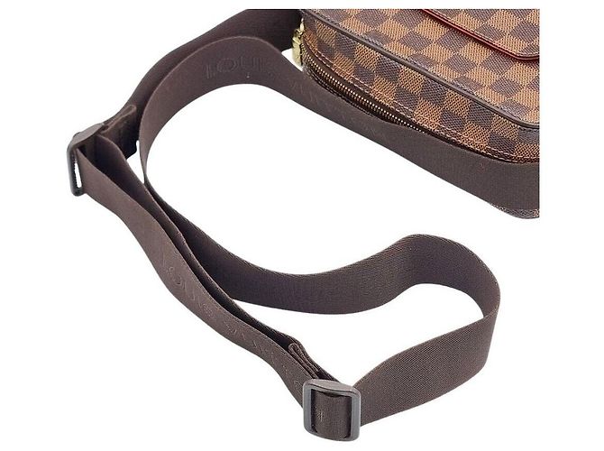 Borsa Louis Vuitton Damier Olav PM Marrone - vista 3