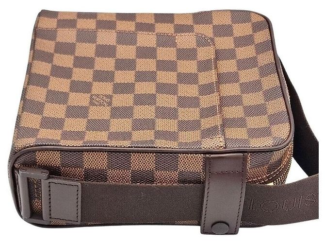 Borsa Louis Vuitton Damier Olav PM Marrone - vista 5