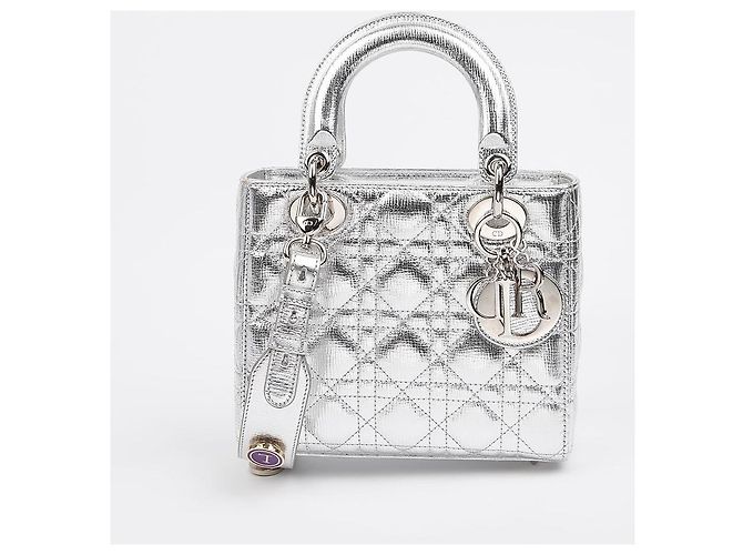 Dior Borsa a spalla Lady Tote Argento Metallizzato - vista 2