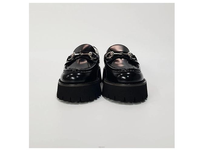 Gucci Square Horsebit Leder-Loafer - Ansicht 2