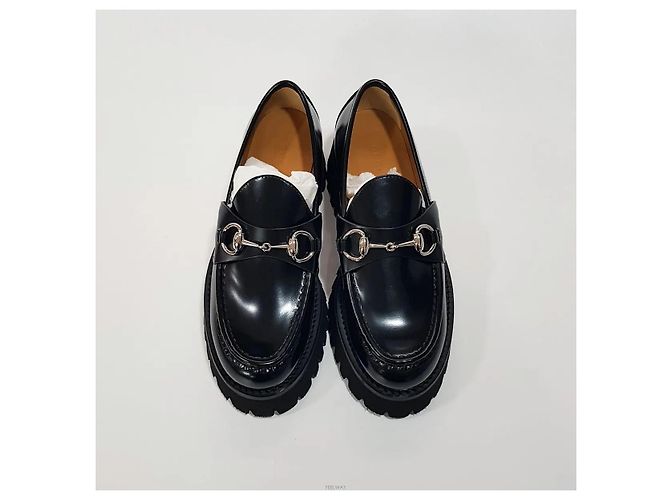Gucci Square Horsebit Leder-Loafer - Ansicht 3
