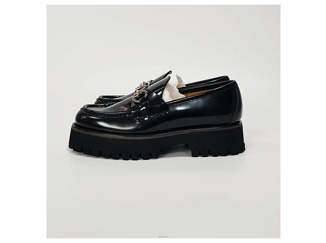 Gucci Square Horsebit Leder-Loafer - Ansicht 4