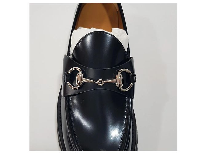 Gucci Square Horsebit Leder-Loafer - Ansicht 6