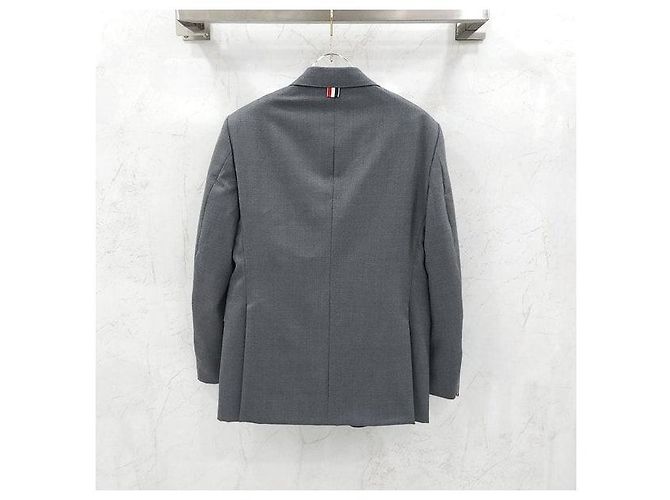 Thom Browne Mid Gray Jacke und Hose Anzug-Set - Ansicht 3