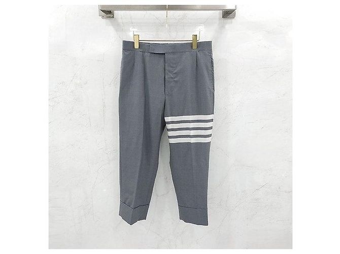 Thom Browne Mid Gray Jacke und Hose Anzug-Set - Ansicht 7