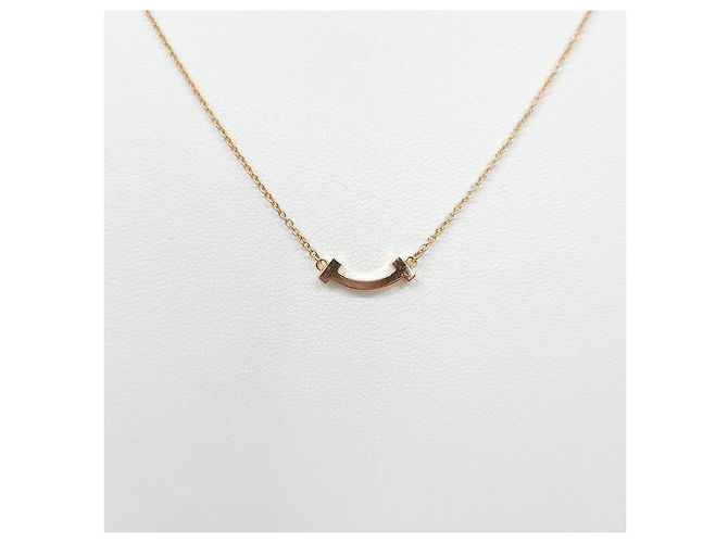 Tiffany & Co Collana Smile Mini Diamond Rose Gold - vista 10