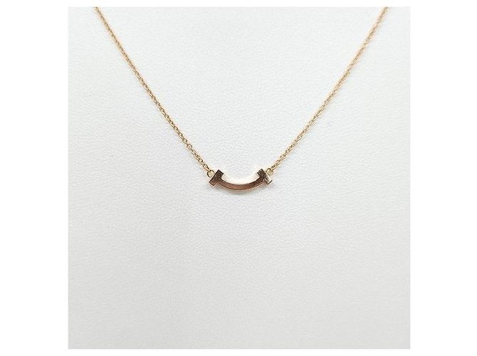 Tiffany & Co Collana Smile Mini Diamond Rose Gold - vista 3