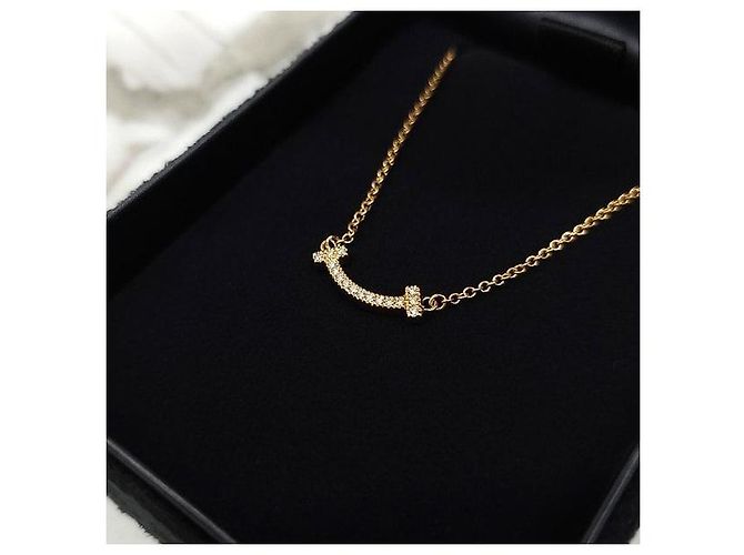 Tiffany & Co Collana Smile Mini Diamond Rose Gold - vista 6