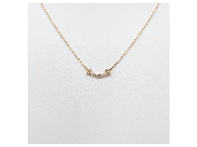 Tiffany & Co Collana Smile Mini Diamond Rose Gold - vista 9